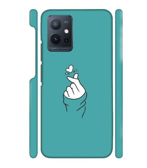 Blue Turquoise Abstract Vivo T1 (5) Mobile Cover