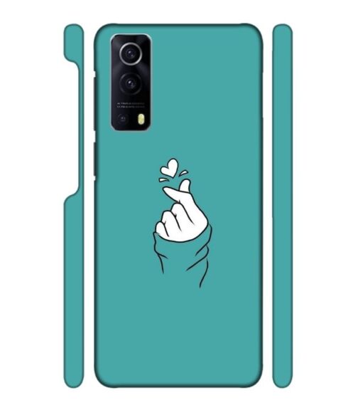 Blue Turquoise Abstract iQOO Z3 Mobile Cover