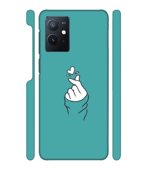 Blue Turquoise Abstract iQOO Z6 Mobile Cover