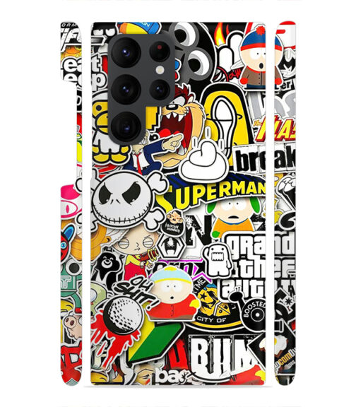 Cartoon style Samsung Galaxy S22 Ultra Mobile Cover