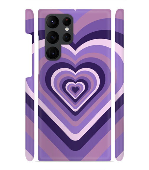 Heart vintage design with neural color Samsung Galaxy S22 Ultra Mobile Cover
