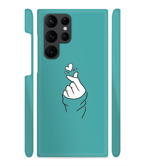 Blue Turquoise Abstract Samsung Galaxy S22 Ultra Mobile Cover