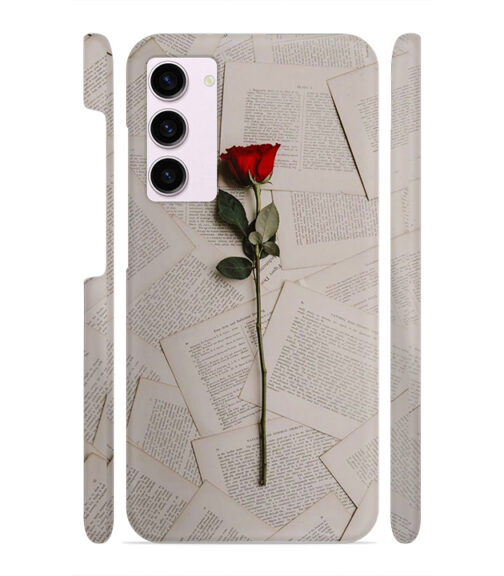 Memorable red rose with letter pages Samsung Galaxy S23 5G Mobile Cover