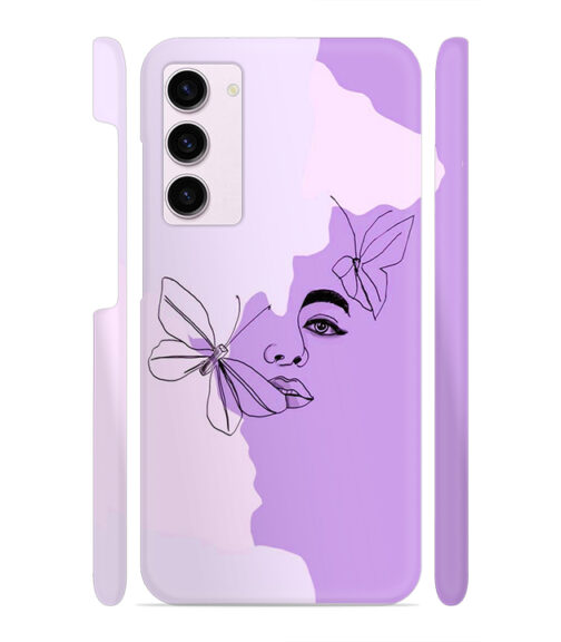 Face sketch with butterfly Samsung Galaxy S23 5G Mobile Cover