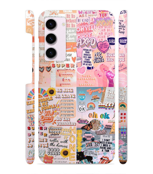 Vintage style multiple graphics Samsung Galaxy S23 5G Mobile Cover