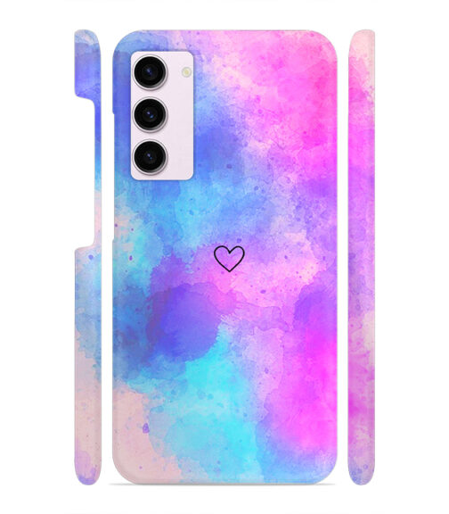 lineart of heart with smokie color Samsung Galaxy S23 5G Mobile Cover