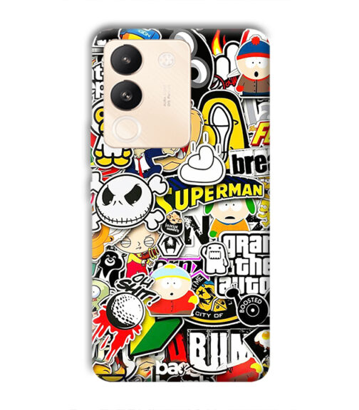 Cartoon style Vivo Y200 (5G) Mobile Cover