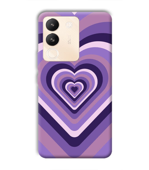 Heart vintage design with neural color Vivo Y200 (5G) Mobile Cover