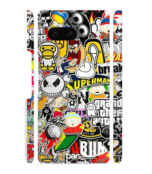Cartoon style Google Pixel 7 Mobile Cover