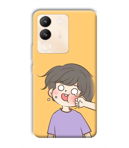 Yellow human graphics Vivo Y200 (5G) Mobile Cover