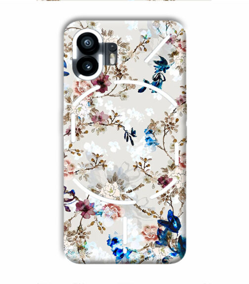 Foral pattern Nothing Phone 2 Mobile Cover