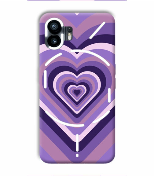 Heart vintage design with neural color Nothing Phone 2 Mobile Cover