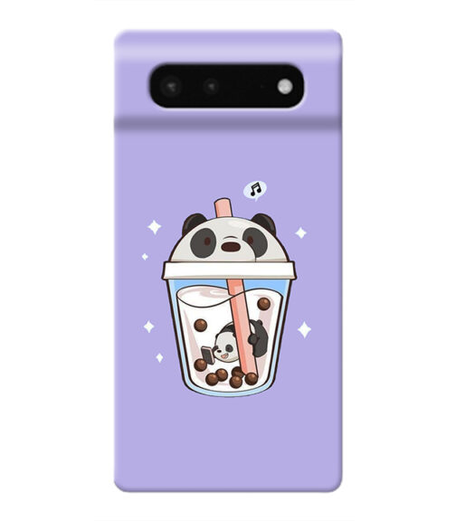 Panda Smoothie graphics Google pixel 6 Mobile Cover