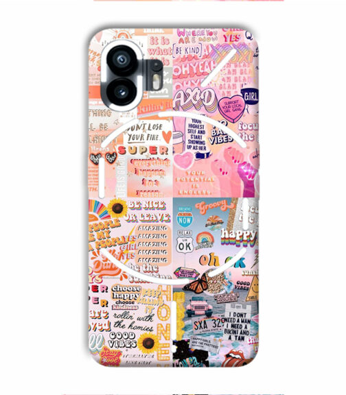 Vintage style multiple graphics Nothing Phone 2 Mobile Cover