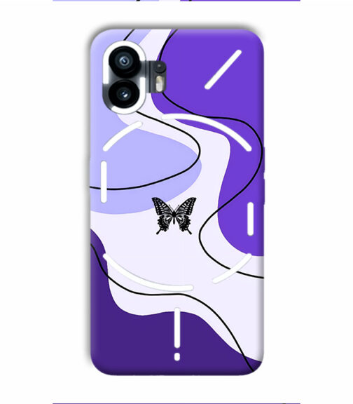 Butterfly with multicolor Nothing Phone 2 Mobile Cover