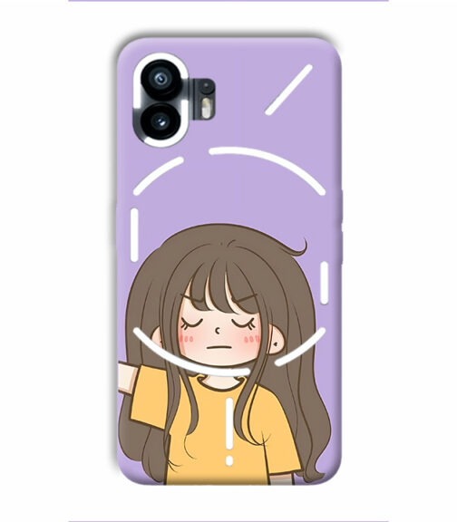 angry girl Nothing Phone 2 Mobile Cover