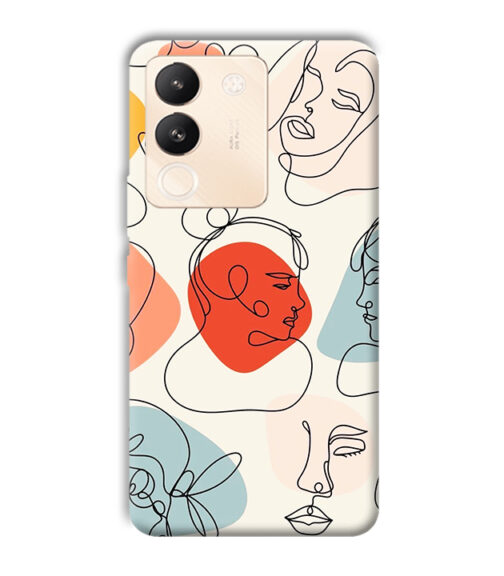 Beautiful lineart Vivo Y200 (5G) Mobile Cover