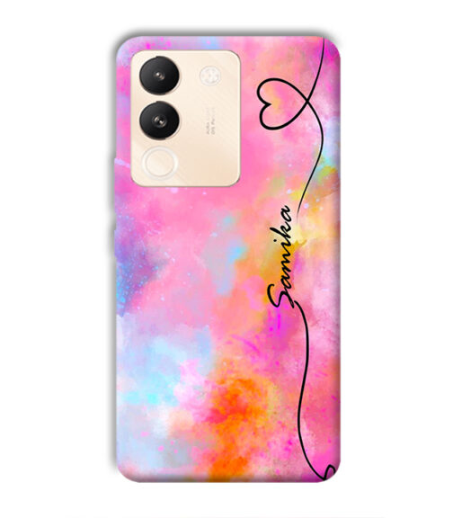 Customize text smokie multicolor Vivo Y200 (5G) Mobile Cover