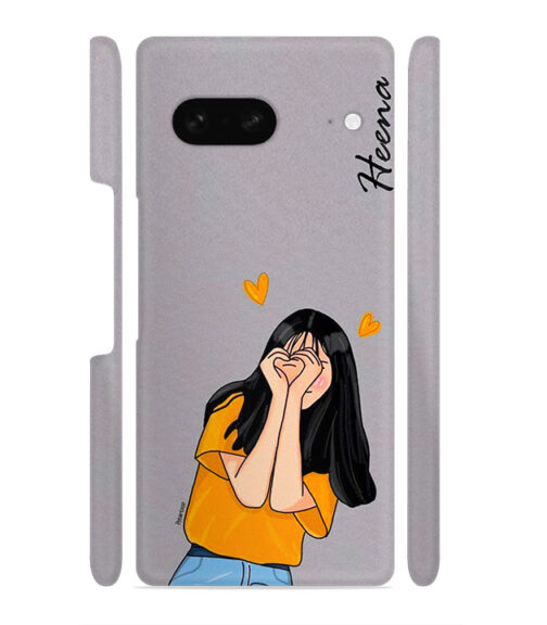 Girl with Customize text Google Pixel 7 Mobile Cover