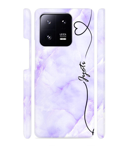 Purple Texture with Customize text Xiaomi MI 13 PRO Mobile Cover