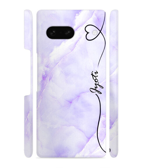 Purple Texture with Customize text Google Pixel 7 Mobile Cover