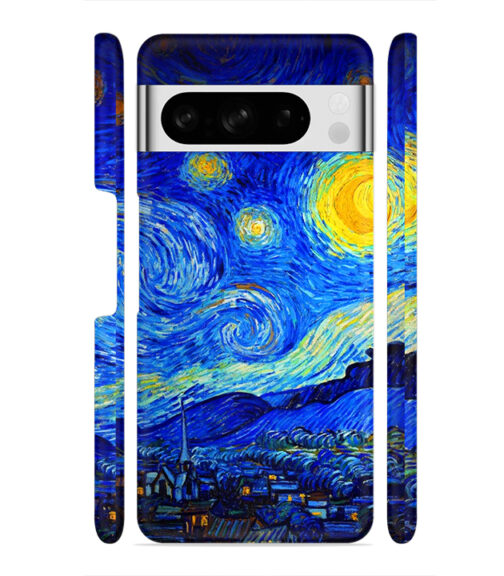 Abstract painting design to the sky and mountain Google Pixel 8 Pro Mobile Cover