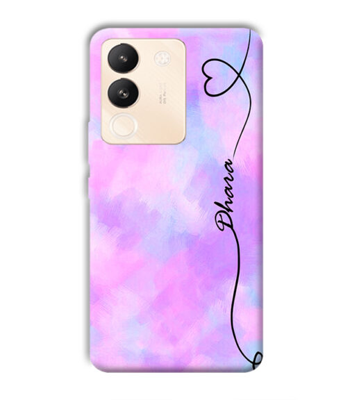 Multicolor painting with Customize text Vivo Y200 (5G) Mobile Cover