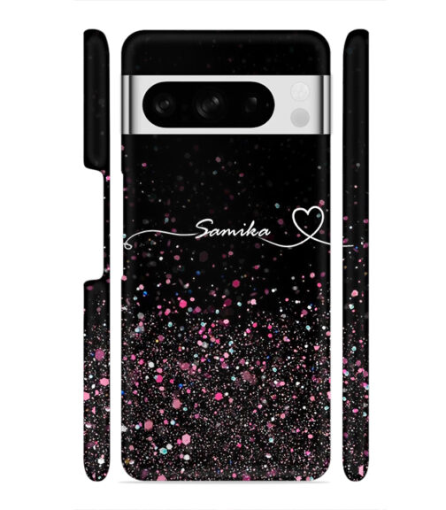 Sparkle design with Customize text Google Pixel 8 Pro Mobile Cover