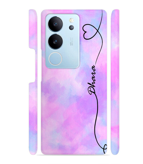 Multicolor painting with Customize text Vivo V29 5G Mobile Cover