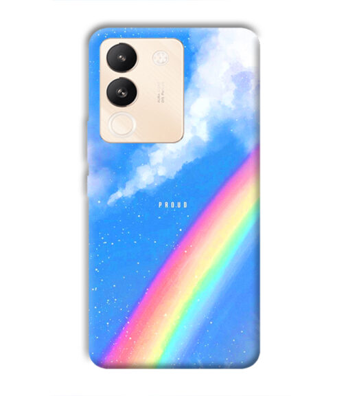 Blue sky with rainbow pattern Vivo Y200 (5G) Mobile Cover