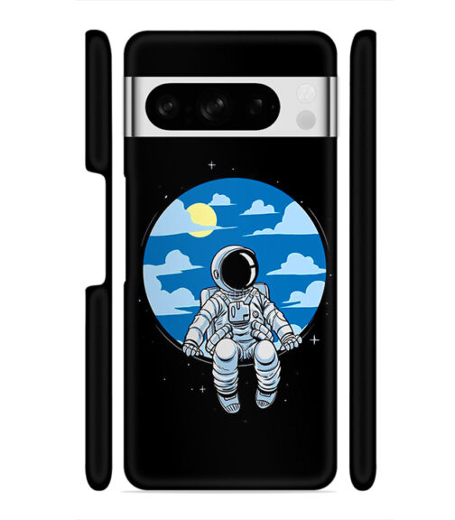 Vintage space anime graphics Google Pixel 8 Pro Mobile Cover