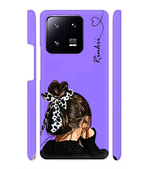 Girl with Customize text Xiaomi MI 13 PRO Mobile Cover