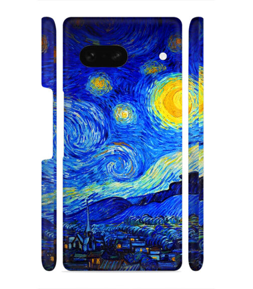 Abstract painting design to the sky and mountain Google Pixel 7 A Mobile Cover