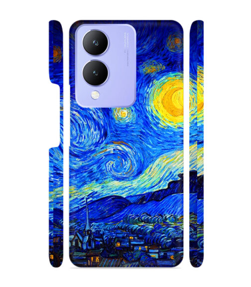Abstract painting design to the sky and mountain Vivo Y28 Mobile Cover