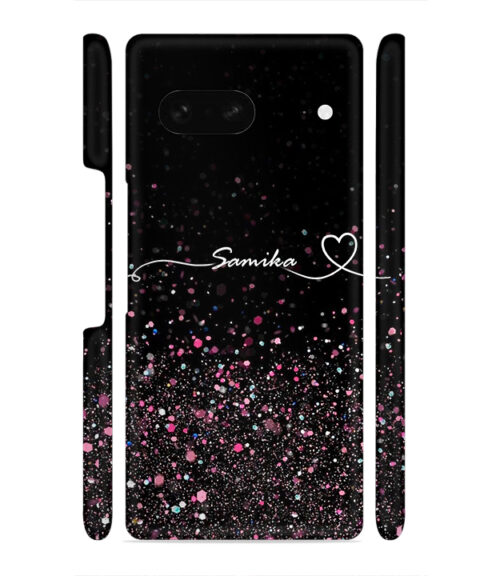Sparkle design with Customize text Google Pixel 7 Mobile Cover