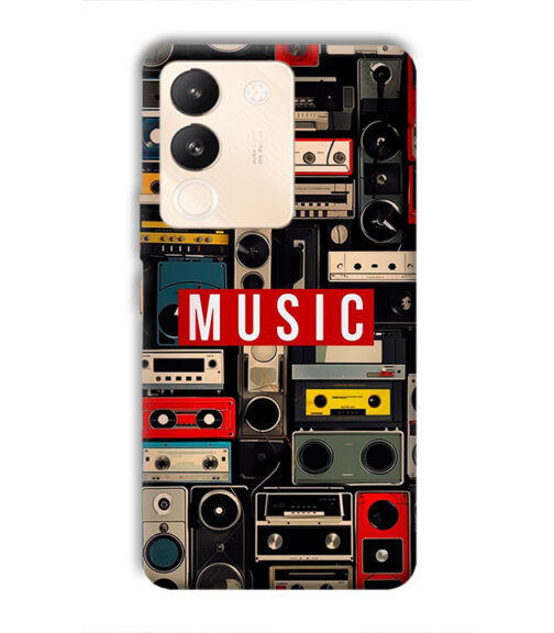 FM radio, speaker with vintage theme Vivo Y200 (5G) Mobile Cover