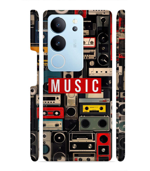 FM radio, speaker with vintage theme Vivo V29 5G Mobile Cover