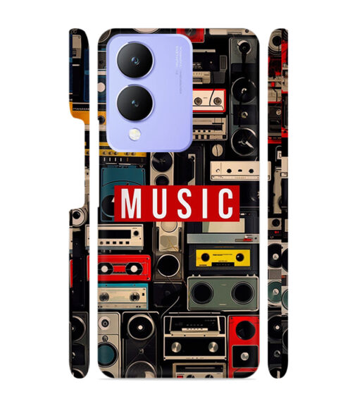 FM radio, speaker with vintage theme Vivo Y28 Mobile Cover