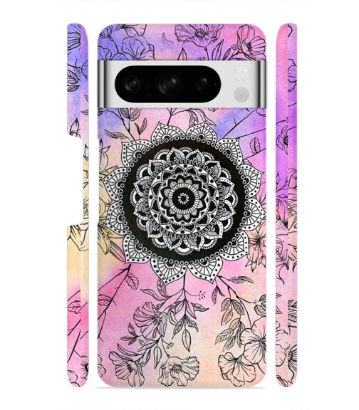 Rangoli pattern with beautiful colors Google Pixel 8 Pro Mobile Cover
