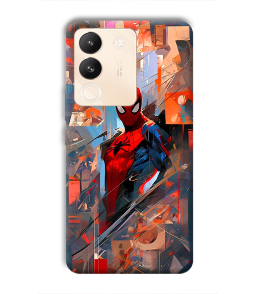 Spiderman graphics with mirror effect Vivo Y200 (5G) Mobile Cover