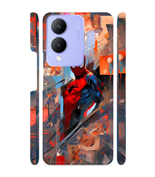 Spiderman graphics with mirror effect Vivo Y28 Mobile Cover