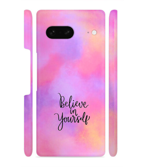 Colorfull background with text (Believe in youself) Google Pixel 7 Mobile Cover