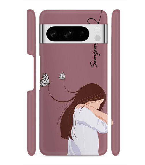 Customize Text with girl Google Pixel 8 Pro Mobile Cover