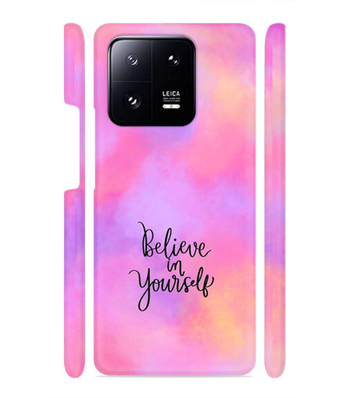 Colorfull background with text (Believe in youself) Xiaomi MI 13 PRO Mobile Cover