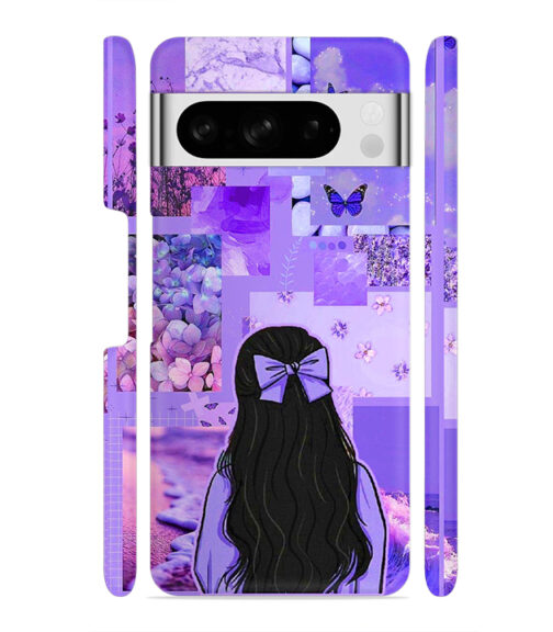 Girl with neon background Google Pixel 8 Pro Mobile Cover