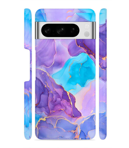Abstract Multicolored marbel textured background Google Pixel 8 Pro Mobile Cover