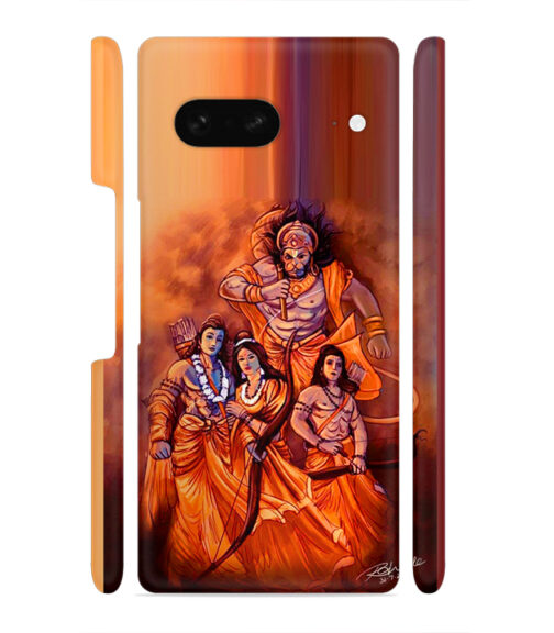 Lords Hanuman with ram ji family Google Pixel 7 Mobile Cover