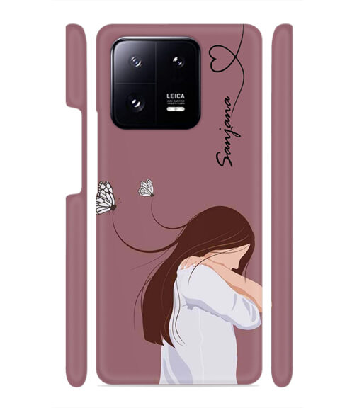 Customize Text with girl Xiaomi MI 13 PRO Mobile Cover