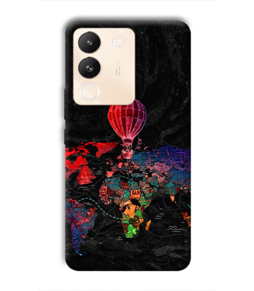 World map Vivo Y200 (5G) Mobile Cover