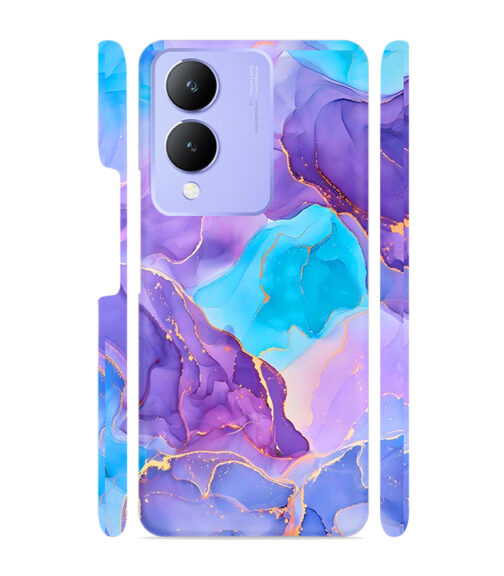 Abstract Multicolored marbel textured background Vivo Y17S Mobile Cover